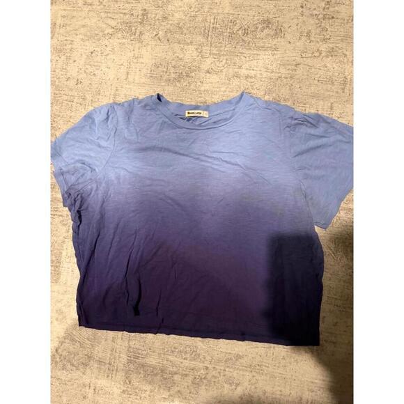 Marine Layer Tops - Marine Layer Ombre Blue Crop T-Shirt sz L